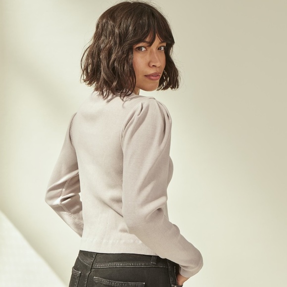 AMO Women's Cardigan - Light Gray - Picture 6 of 16